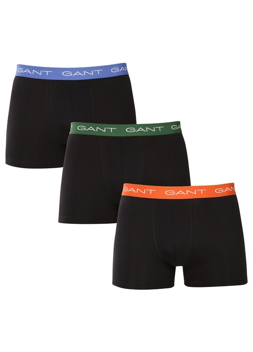 Boxeri barbati Gant, set 3 bucati, negru