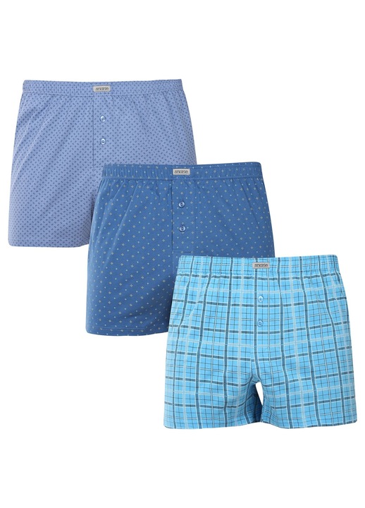 Set 3 chiloti barbati Andrie PS 5830, albastru, L INTL