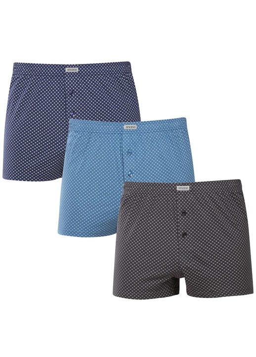 Set 3 perechi boxeri barbatesti Andrie PS 5888, multicolor