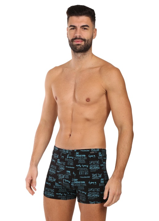 Boxeri barbati Andrie, multicolori, 100% bumbac, confort maxim, L INTL