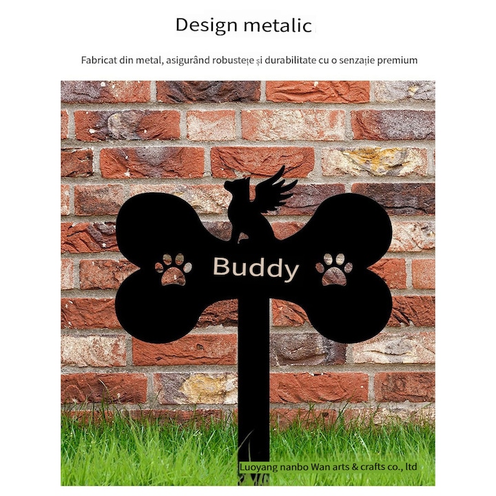 Pietre funerare pentru animale de companie, ornamente din os, decoratiuni pentru gradina/jardiniere si dorinta. Durabilitate in exterior, rata de lauda de 100%, produs foarte bine vandut, lasand o amintire eterna pentru animalul tau de companie