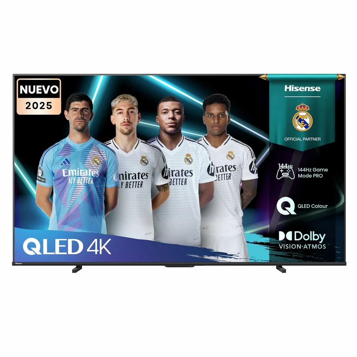 Televizor Hisense, 100'' E7Q PRO, QLED Smart, FALD, 144Hz, 5000:1, Quantum Dot, Dolby Vision, Vidaa, ADS, Negru 100E7Q_PRO