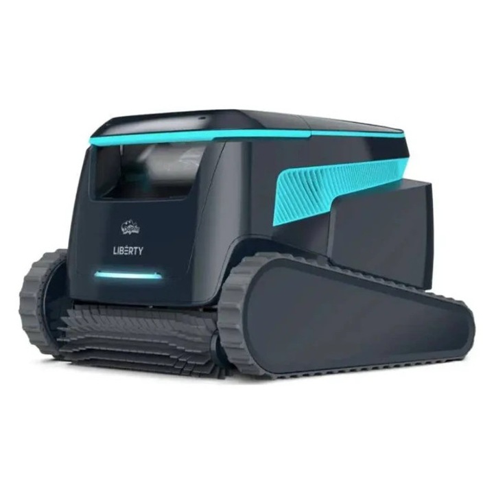 Безкабелен робот за басейни Dolphin Liberty 600 за басейни до 15 м, Черно/син