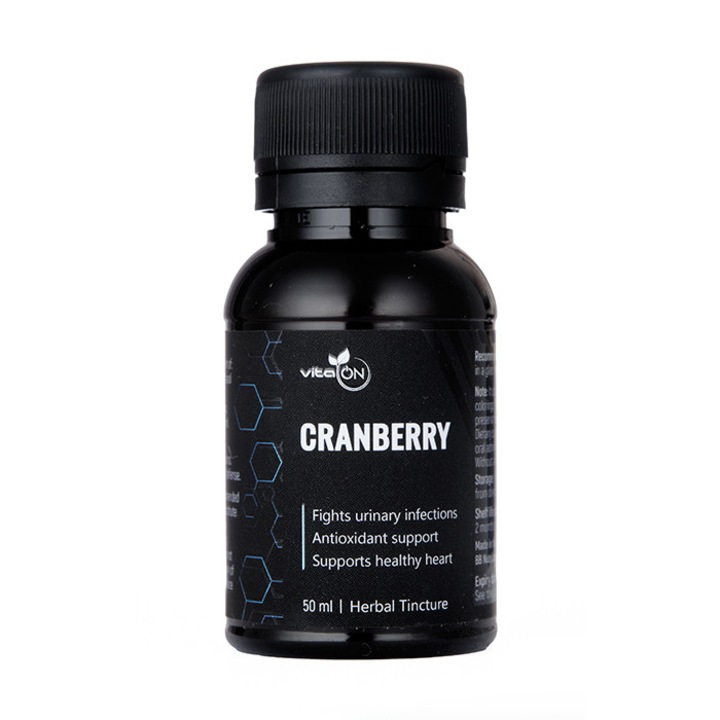 Билкова тинктура Червена боровинка, VitaOn, течен, 50 мл
