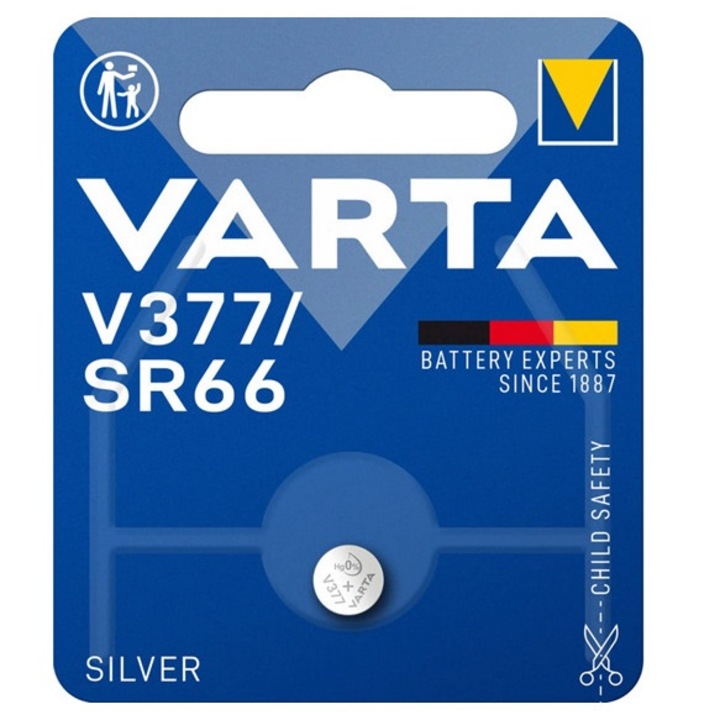 Varta gombelem, sr66, 1.55v, ezüst-oxid