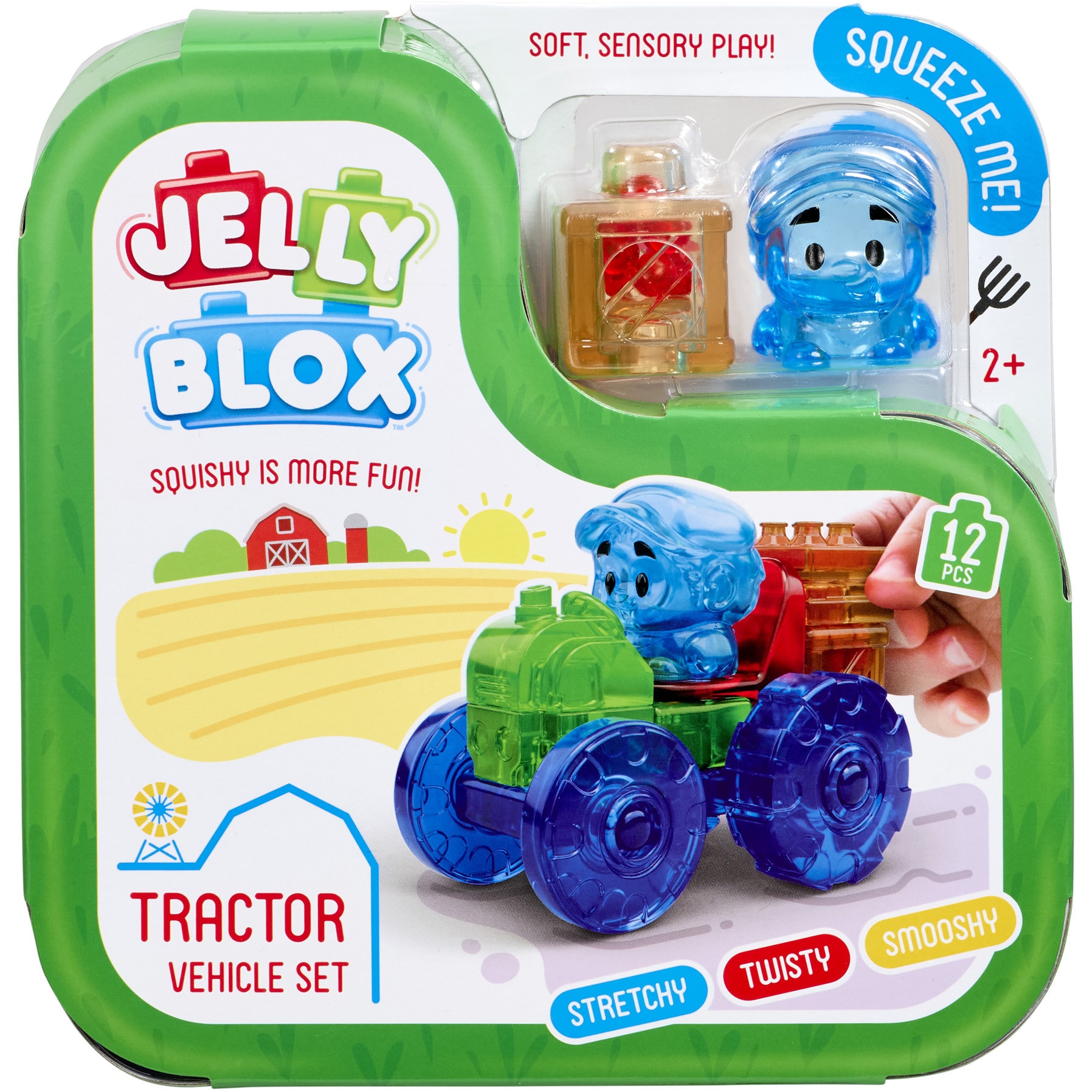 Set de joaca Jelly Blox - Tractor, 12 piese