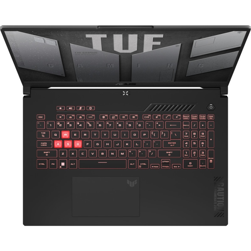 Laptop Gaming ASUS TUF A17 FA707NUG cu procesor AMD Ryzen™ 7 7445HS pana la 4.7GHz, 17.3'', Full HD, 144Hz, IPS, 48 GB DDR5, 1 TB SSD, NVIDIA® GeForce RTX™ 4050 6GB GDDR6, No OS, Mecha
