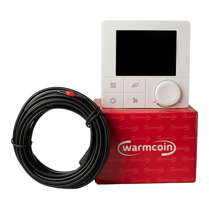 Covoras încălzire în pardoseală Warmcoin WCM, 2.5m, 400W, termostat digital programabil W40 WIFI