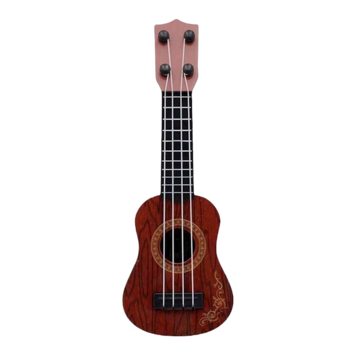 Játék gitár, barna, 9x25cm