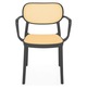 Set mobilier gradina/terasa 2 scaune si masa, Maison Mex TIPPUS/ALIVIO, antracit/natur