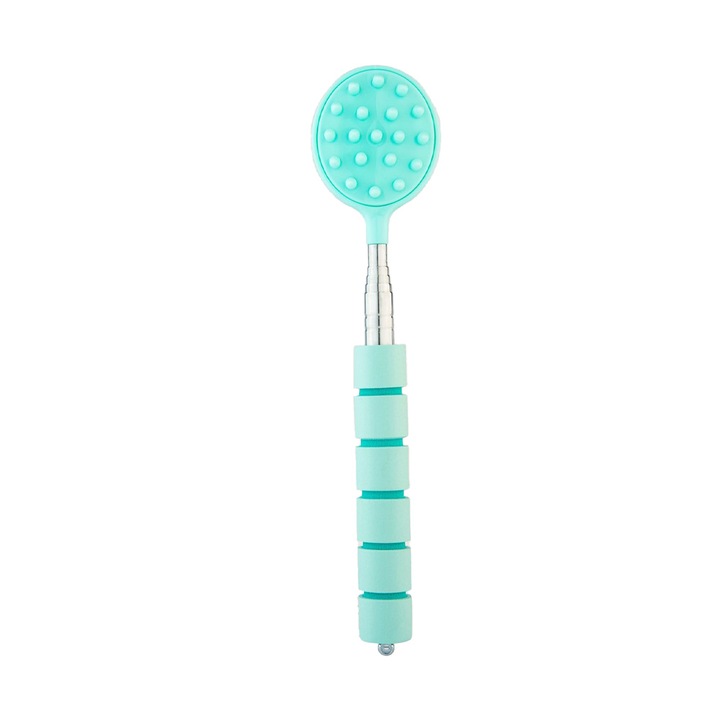 Bat de masaj telescopic EMO, verde, 23,5x65cm ergonomic anti-alunecare