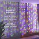 Instalatie Craciun tip perdea SDEPOT cu 240 LED-uri, fir transparent, multicolor, 2m x 2m