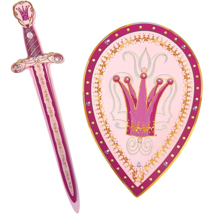 Set sabii si scuturi din spuma EVA pentru copii - Pentru pirati si cavaleri, Jucarii sigure pentru baieti si fete 3-6 ani