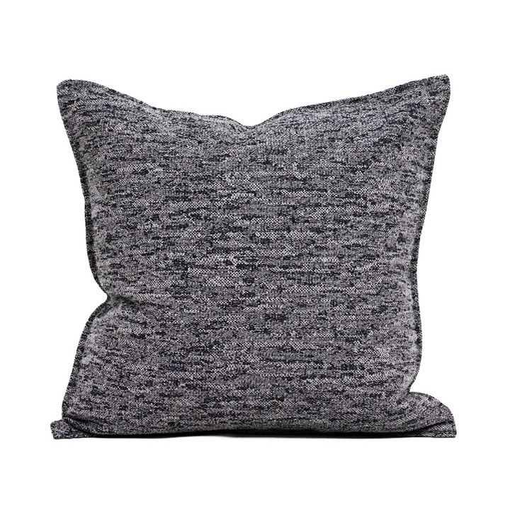 Perna decorativa, stil nordic modern, broderie minimalista, 45x45cm, multicolor