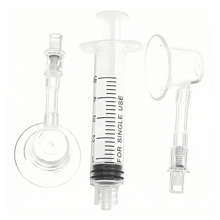 Set corector mamelon BOMSTOM, aspirator transparent, 15cm, unica dimensiune