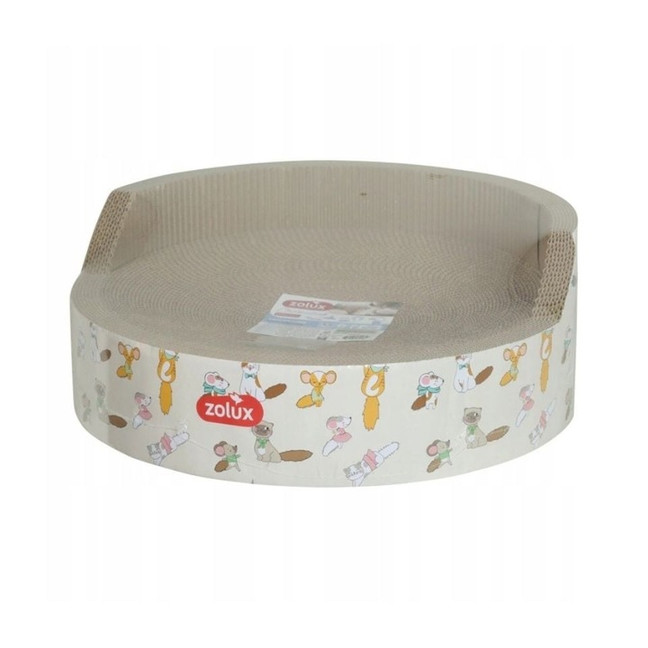 ZOLUX, Ansamblu de zgariere CHATOUILLE 2in1, cu iarba-matei, rotund, 39x39x15,5cm