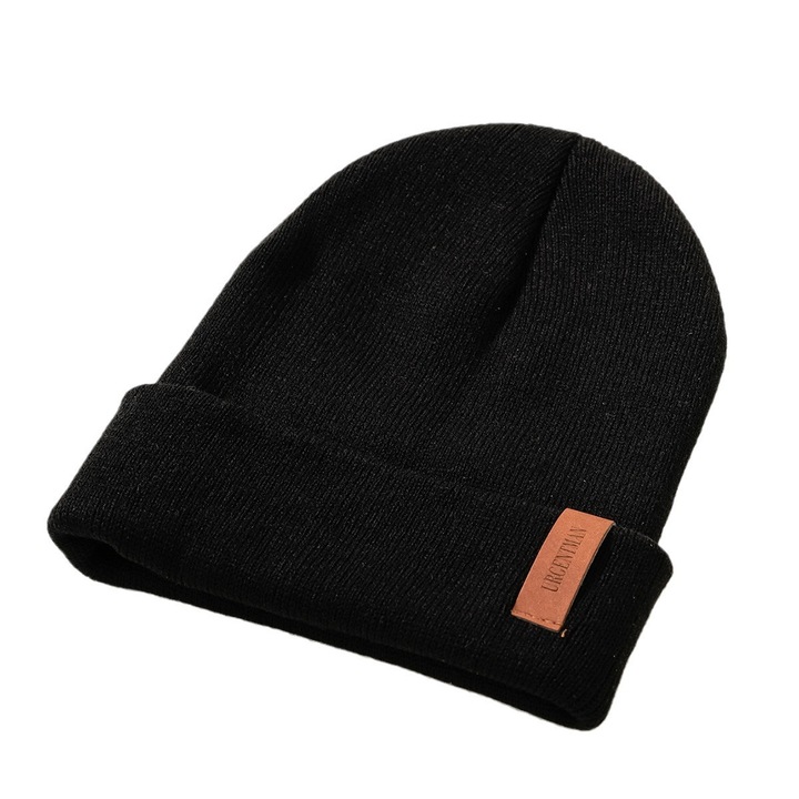 Унисекс шапка, черна, акрил, един размер