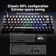 Клавиатура Компактна ергономична кабелна механична с 68 клавиша, Premium Gaming Keyboard for Mac, PC and eSports Laptops, GASKET Mount, Detachable Switches and Keycaps (Hot-Swappable), RGB Backlighting