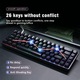 Клавиатура Компактна ергономична кабелна механична с 68 клавиша, Premium Gaming Keyboard for Mac, PC and eSports Laptops, GASKET Mount, Detachable Switches and Keycaps (Hot-Swappable), RGB Backlighting