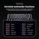 Клавиатура Компактна ергономична кабелна механична с 68 клавиша, Premium Gaming Keyboard for Mac, PC and eSports Laptops, GASKET Mount, Detachable Switches and Keycaps (Hot-Swappable), RGB Backlighting
