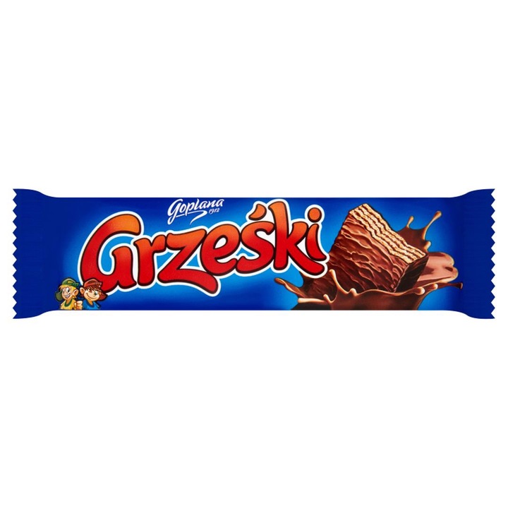 Napolitana Goplana Grzeski, crema de cacao in ciocolata, 36 g