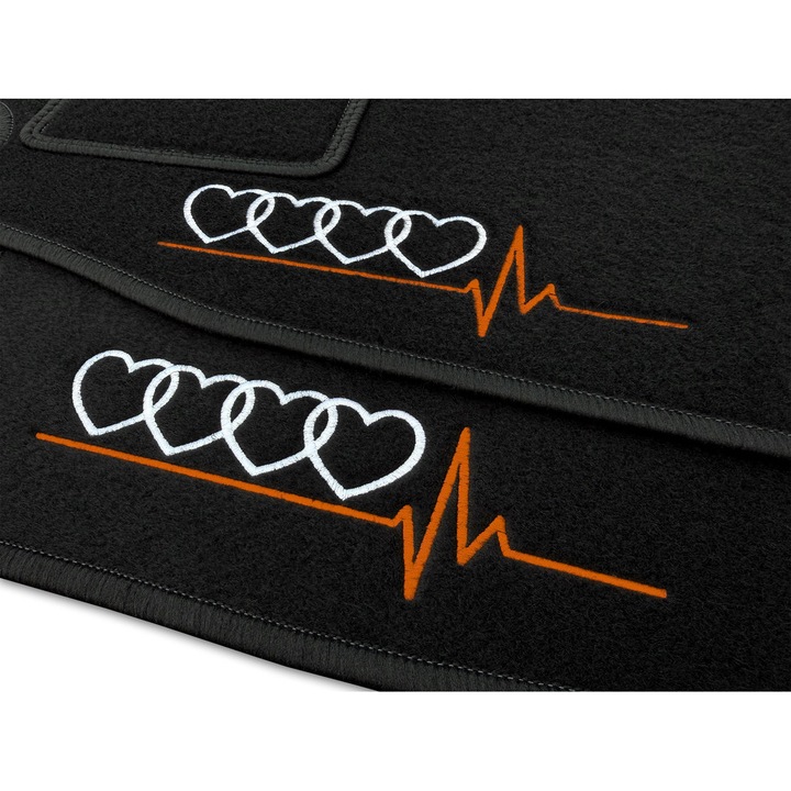 Covorase auto Lasota set, pentru AUDI TT 8S (2014-...) Negru, 2x editie AUDI