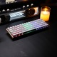 Клавиатура, Компактна ергономична кабелна механична с 68 клавиша, Gaming за лаптоп Mac, PC и eSports, GASKET монтаж, Сменяеми (Hot-Swappable) превключватели и капачки, RGB подсветка