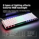 Клавиатура, Компактна ергономична кабелна механична с 68 клавиша, Gaming за лаптоп Mac, PC и eSports, GASKET монтаж, Сменяеми (Hot-Swappable) превключватели и капачки, RGB подсветка