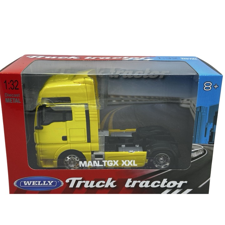 Man tgx xxl 4x2 sárga nyergesvontató modell 1/32 Welly