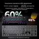 Клавиатура с 61 клавиша, Кабелна ергономична компактна механична, Gaming за лаптоп Mac, PC и Esports, GASKET монтаж, сменяеми (Hot-Swappable) превключватели и капачки за клавиши, RGB подсветка