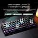 Клавиатура с 61 клавиша, Кабелна ергономична компактна механична, Gaming за лаптоп Mac, PC и Esports, GASKET монтаж, сменяеми (Hot-Swappable) превключватели и капачки за клавиши, RGB подсветка