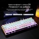 Клавиатура с 61 клавиша, Кабелна ергономична компактна механична, Gaming за лаптоп Mac, PC и Esports, GASKET Mount, Hot-Swappable Switches and Keycaps, RGB Backlight