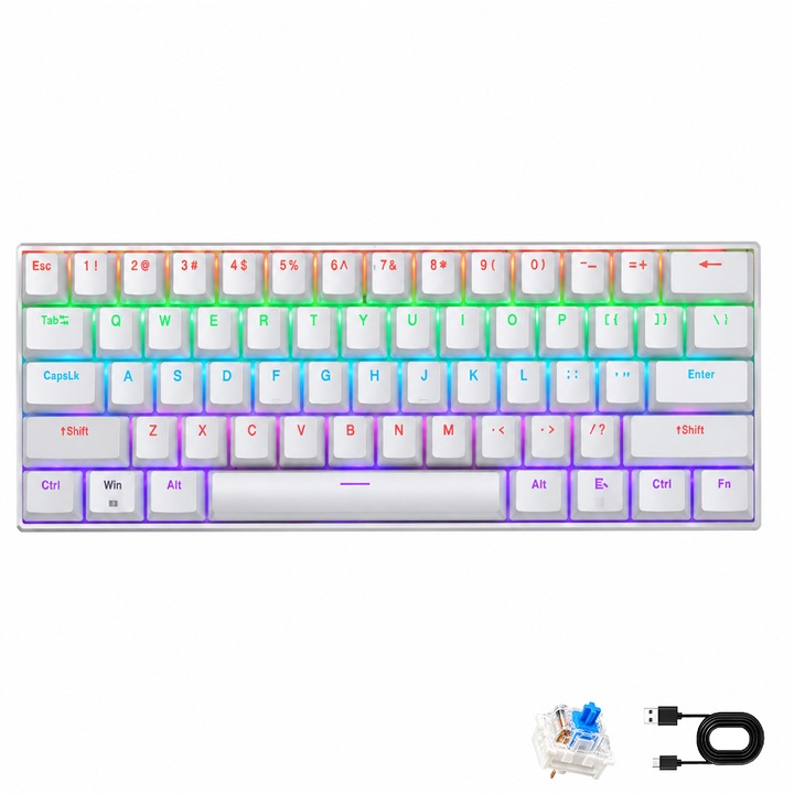Tastatura mecanica Corsair K100 AIR, wireless, iluminare iluminare RGB, Switch-uri mecanice CHERRY MX Ultra Low Profile Tactile, Negru