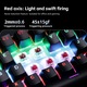 Клавиатура с 61 клавиша, Кабелна ергономична компактна механична, Gaming за лаптоп Mac, PC и Esports, GASKET монтаж, сменяеми (Hot-Swappable) превключватели и капачки за клавиши, RGB подсветка