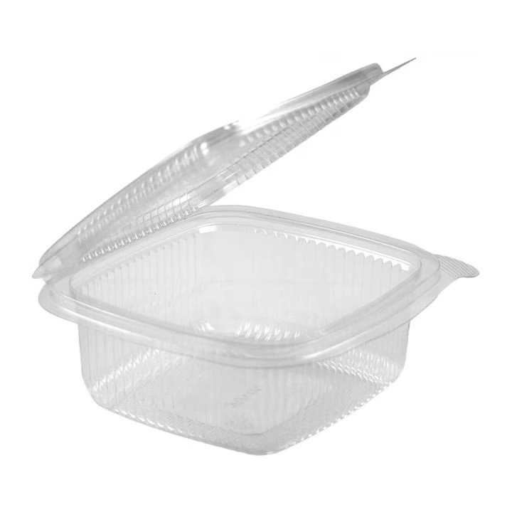 Set 100 Caserole PET cu capac incorporat 250 ml