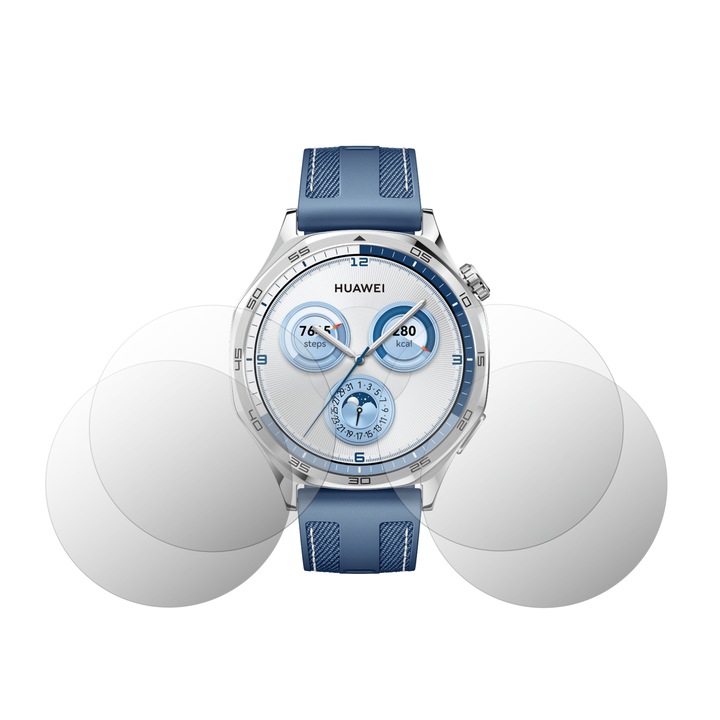 Set 4X Folie Protectie Ecran Folie24, pentru Huawei Watch GT 5 - 46 mm, 2X Clear + 2X Mate