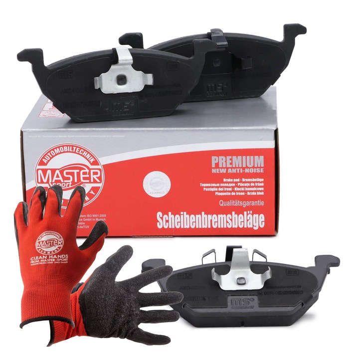 Fékbetét készlet első 13046071172N, 19,6x146x57,8mm, kopásálló, piros, méretek 6-11