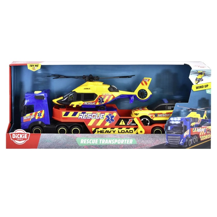 Dickie set transporter 3 vehicule de salvare