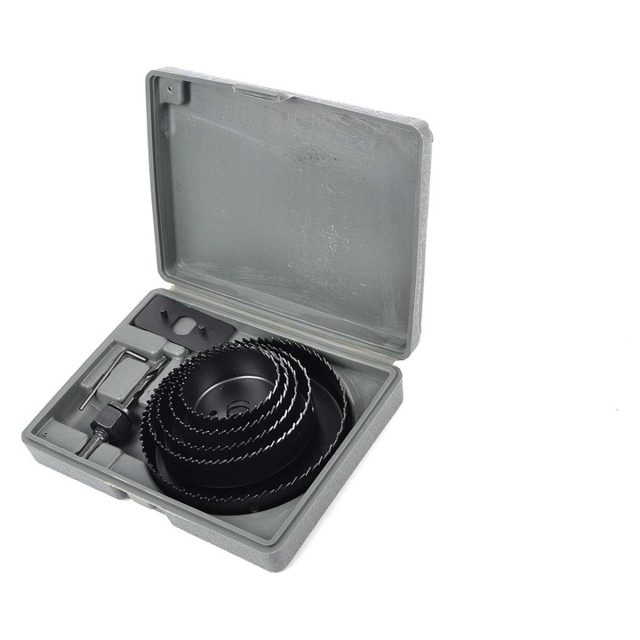 Set de burghie pentru lemn 8 piese, MAR-POL, diverse diametre, 51x102mm