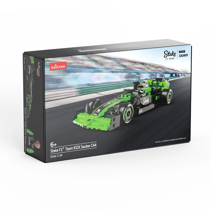 Összeépíthető autó kick sauber c44 f1 stake 1:24 méretarányű