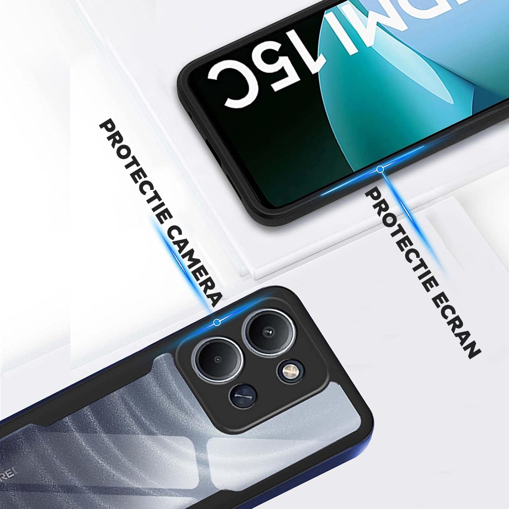 Husa pentru Xiaomi Redmi 15C 4G / Redmi 15C 5G DaDen® ColorVerse 360, Antisoc, Protectie completa spate-ecran, Negru