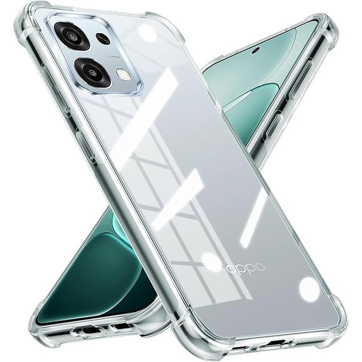 Intelli® Husa silicon compatibila cu Oppo A6 Pro, Anti soc, Transparent