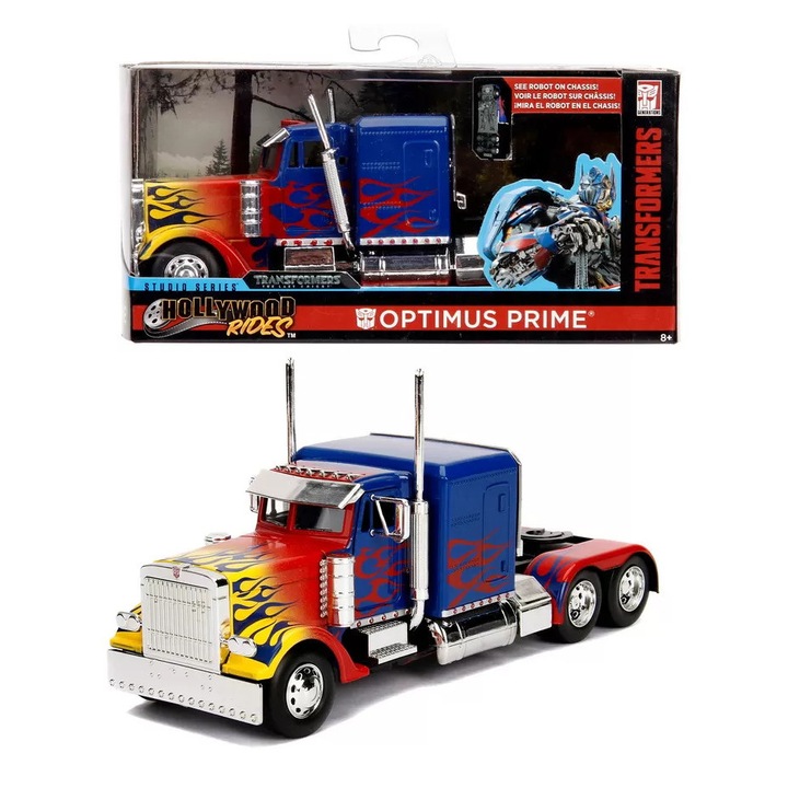 Masinuta metalica transformers t1 optimus prime scara 1 la 32