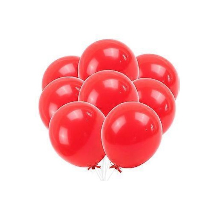 20 darab 10 hüvelykes piros latex lufi