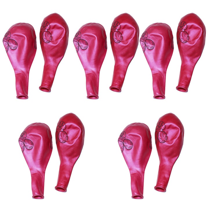 10 db lila és piros latex lufi esküvői parti dekorációhoz, 12 hüvelyk