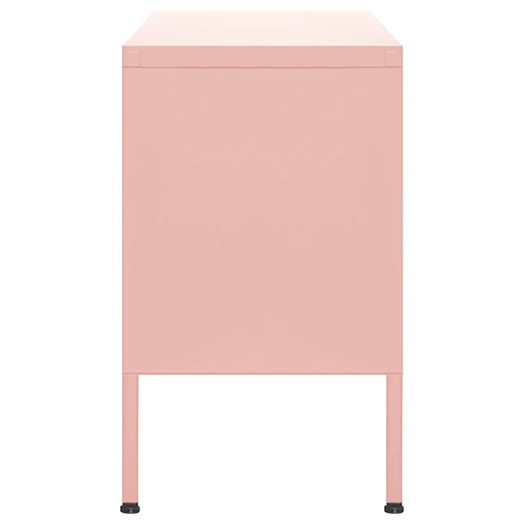 Comoda TV, roz, 105x35x50 cm, otel - eMAG.ro