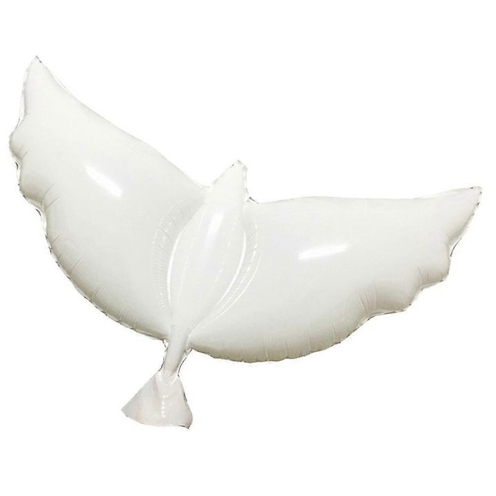 Fólia lufi, galamb alakú, 105x42cm, fehér, 1 db-os készlet