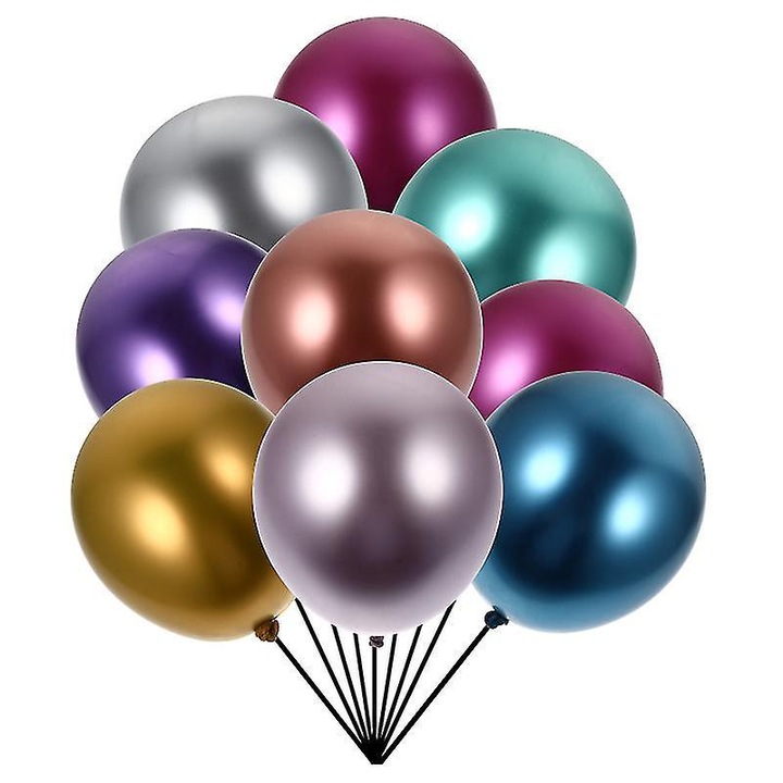 50 darabos parti dekorációs lufi készlet, latex, 30x20x3.5cm, többszínű