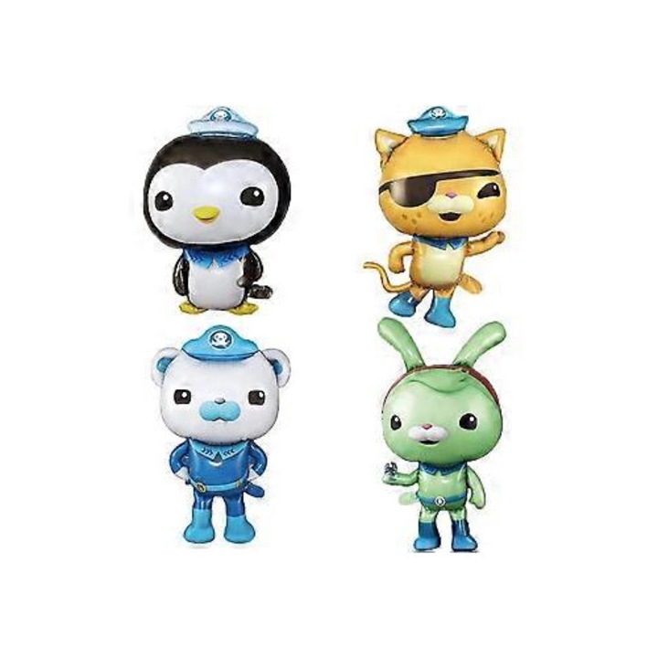 4 db Octonauts fólia lufi készlet, tengeri élet témájú, gyermekek számára biztonságos