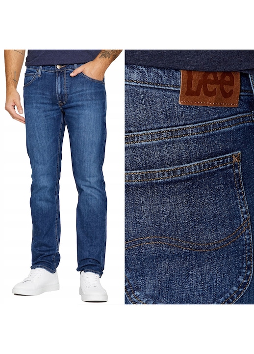 Blugi drepti Lee DAREN pentru bărbați, Albastru